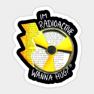 Wanna Hug? -white text Sticker